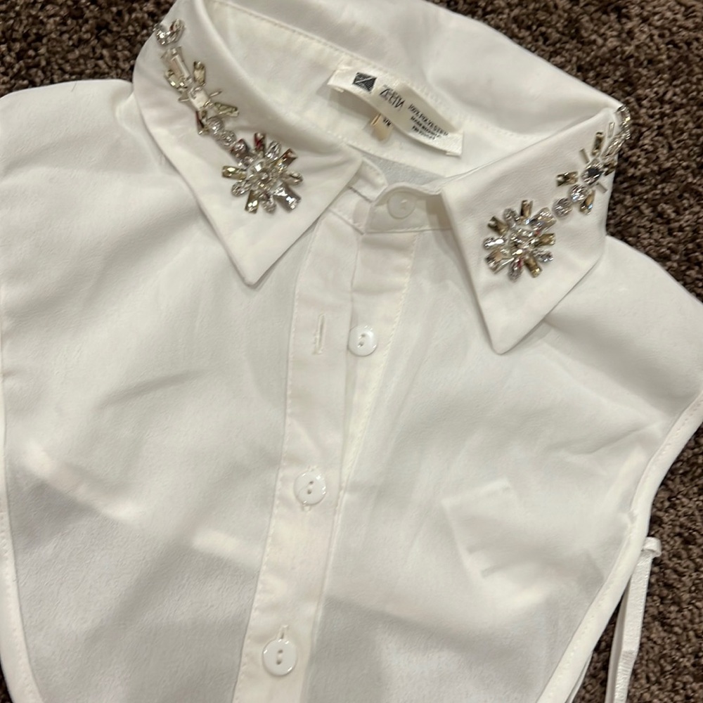 Faux collar size s/m